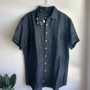 Rodd & Gunn Charcoal Linen Shirt
